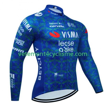 Homme Maillot vélo Manches Longues Visma Lease A Bike Tdf 2024